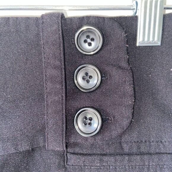 PAPAYA‎ Ladies Black Knee Length Stretchy Back Slit Skirt Large - Picture 4 of 8